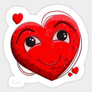 Cute Valentines Heart Sticker